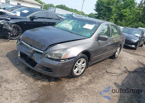 2007 Honda Accord 2.4 Ex из США, поврежденный, VIN 1HGCM56727A053632